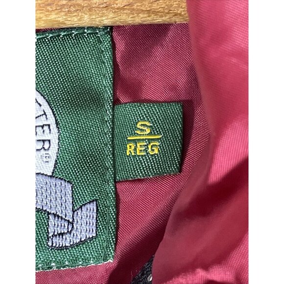 Cabelas Rain‎ Jacket Mens Size Small Red Full Zip Snap Up Hooded Outdoors Gorp - Picture 10 of 16